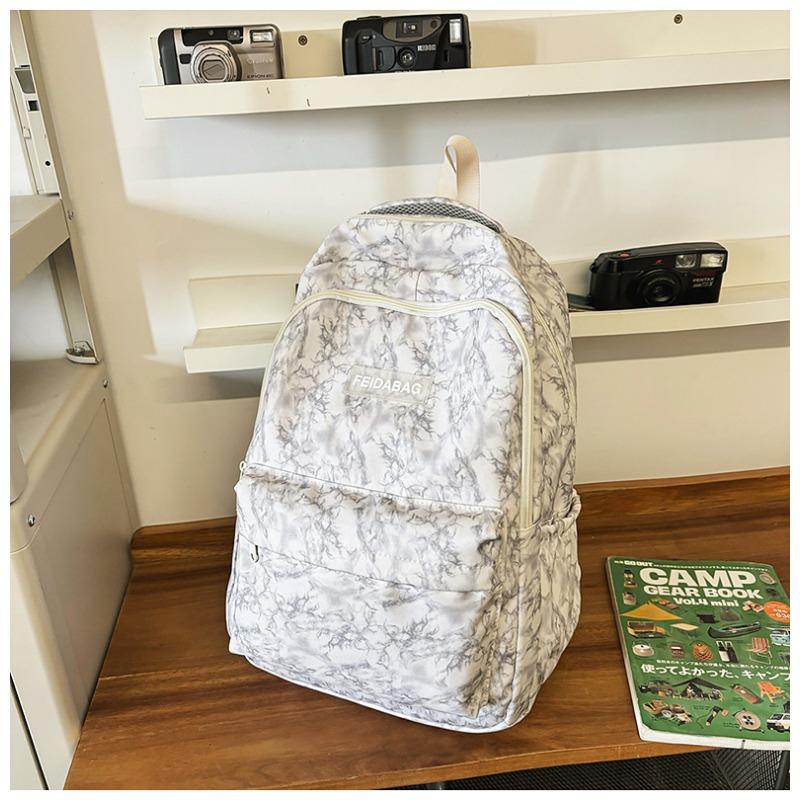New Junior High School Girls Korean Joker Large Capacity Backpack Korean College Style American High Street Travel Bag Backpack.