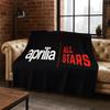 Racing Car Aprilia Logo Moto Flannel Blanket Soft Warm Blanket Throw Blanket for Bedroom Living Room Bed Travel Picnic Gift