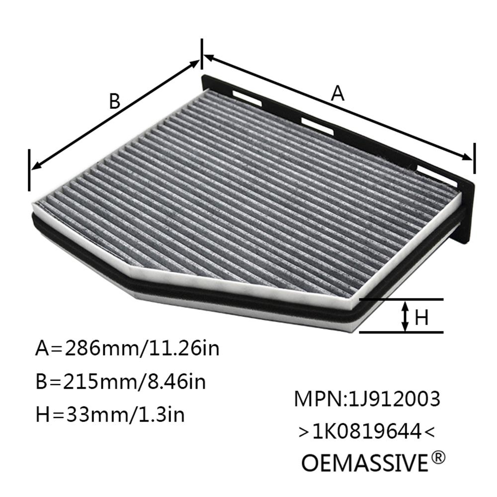 Car Pollen Cabin Air Filter For Seat Alhambra Altea Leon Toledo 2007 2008 2009 2010 2011 2012 1K0819644 1K0819644B 1K1819653A