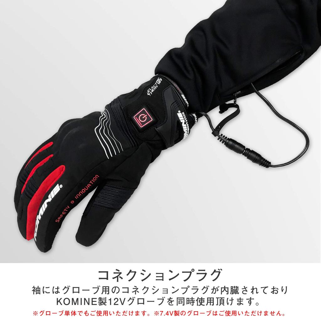 KOMINE Motorcycle Electric Inner Electrically for and Size M Jacket, Jacket, 12V, EK-106 1180, Windproof, Heated, Autumn, Winter, Spring, 08-106,