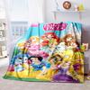 This exquisite 3D princess cartoon flannel blanket is suitable for beds, bedrooms, sofas, picnics, and can also be used as an ou