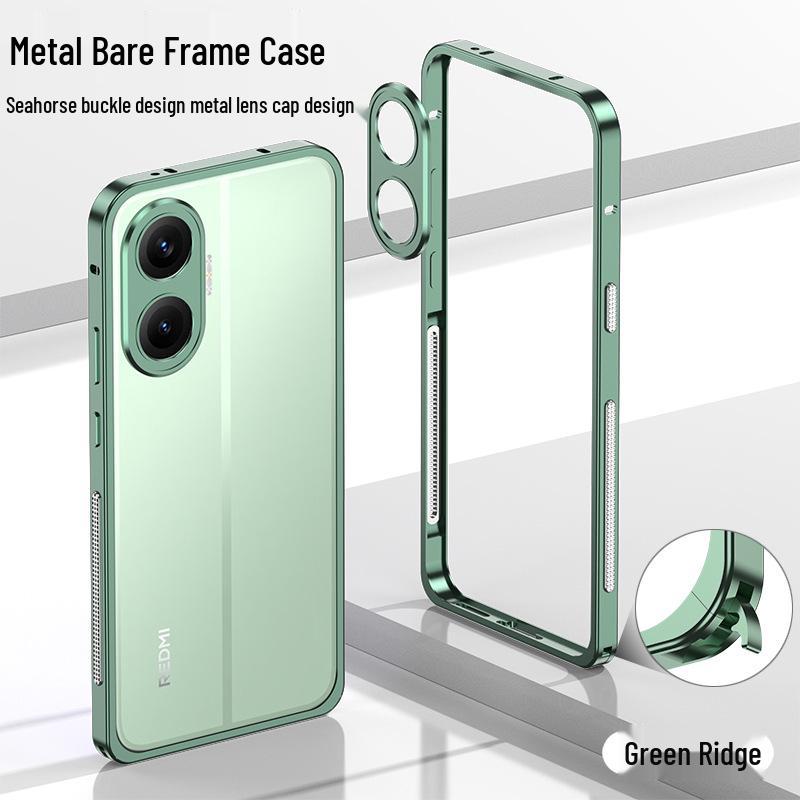 Redmi Turbo5max Metal Bare Frame Seahorse Buckle Heat Dissipation Case for POCO X8 Pro, Color Block F7