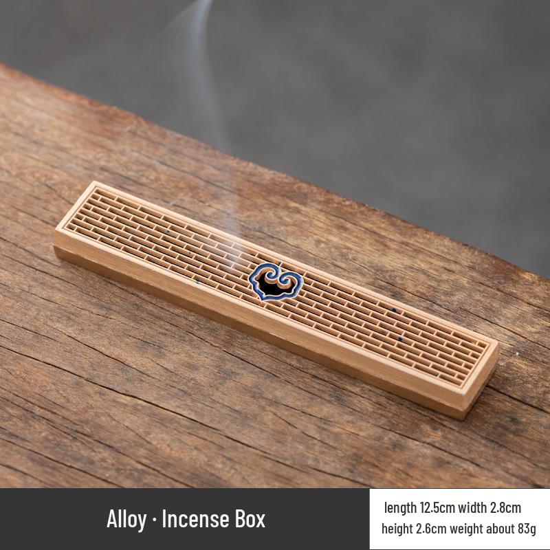 Antique Bodhi Leaf Incense Holder - Japanese-Inspired Aromatherapy Stand