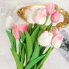 5/10Pcs Artificial Flowers Tulip Bouquet PE Fake Flowers Wedding Garden Decoration Outdoor Home Garden Bouquet Vase Decor Plants
