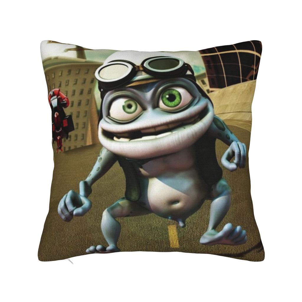Federa Cartone Animato Crazy Frog Accessori Copricuscino Stampato Copricuscino da Arredo Casa Quadrato Diverse Misure