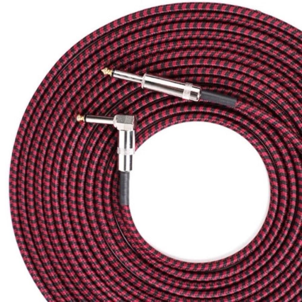 Mono Cable Electric Guitar Cable Metal Head Noise Reduction Cable 6.35mm Audio Cable Bass