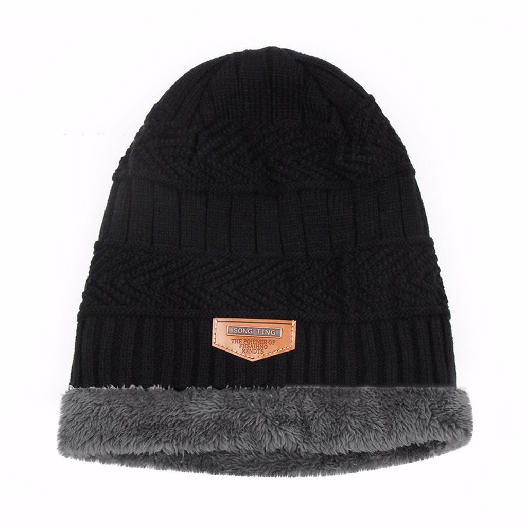 Men's Fashion Warm Oversized Thick Soft Oversized Coarse Knit Casual Knit Hat
