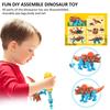 Dinosaur Toys for Kids STEM Construction Building Toys for Kids,with Toy Screwdriver Dinosaur Egg Toy Birthday Gifts for 3-8 Year Old Boys Girls