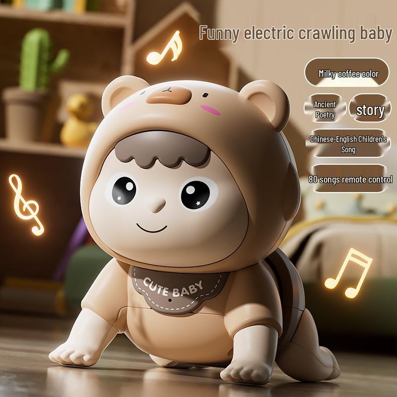 Electric Educational Baby Toys for Crawling & Head Lifting Practice - Ages 0-1