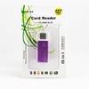 Colorful Aluminum Alloy USB 2.0 High-Speed Mini 4-in-1 Card Reader