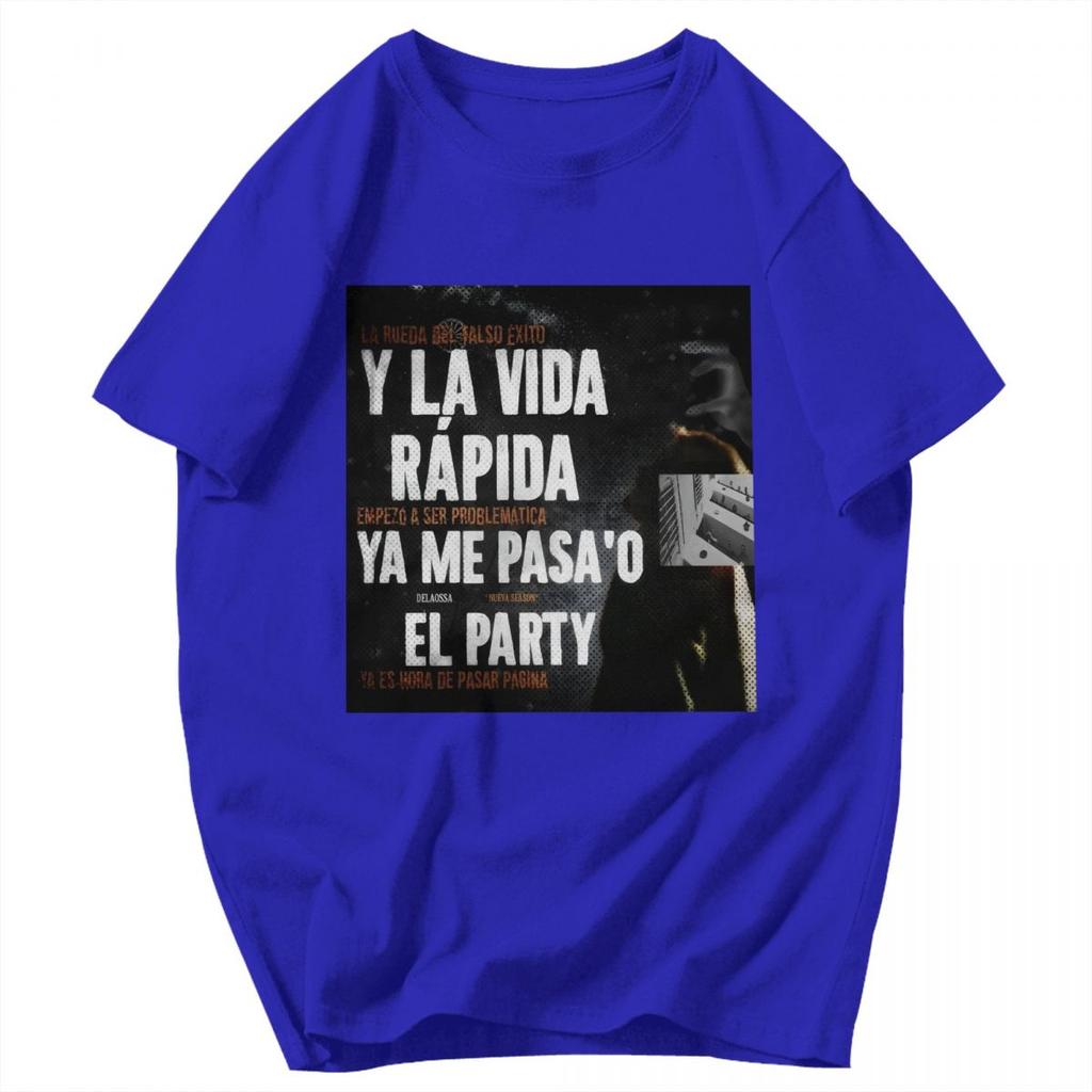 Men T Shirt Rapper Delaossa NUEVA SEASON La Madruga Merch Summer Y2K Graphic Quality Unisex Clothing T Shirts
