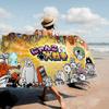 Battle Cats Anime Microfiber Beach Towel Absorbent Quick Dry Soft Yoga Swimming Resort Mountain Climbing Towel