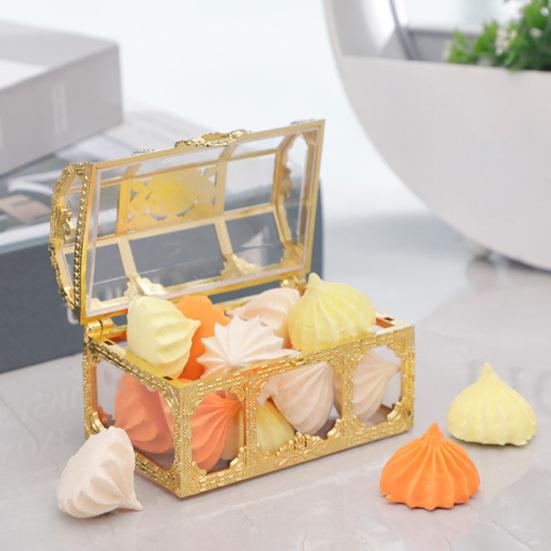 Retro Plated Candy Box Vintage Style Treasure Chest Wedding Party Sweet Container for Candies Cookies Chocolates Macarons Jewelry Small Gifts