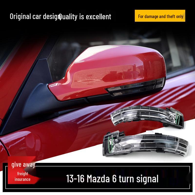 

Compatible Rearview Mirror Turn Signal for Mazda 6 (2013-2016), Left and Right Passenger s Side - Right