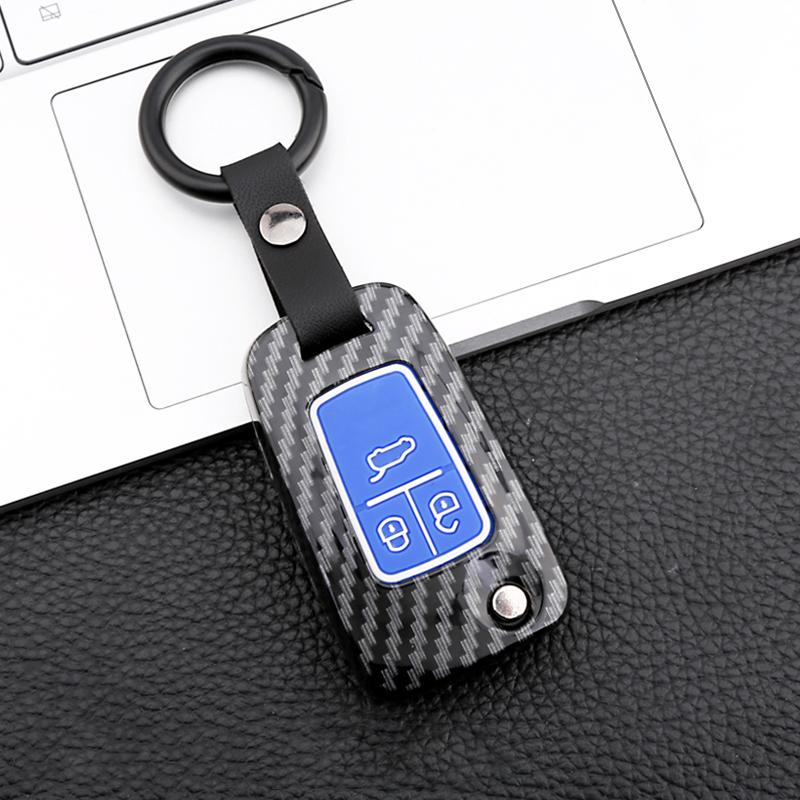 Carbon Fiber Remote Car Key Cover Case For Opel Vauxhall Mokka Astra J Corsa E Insignia Zafira C For Chevrolet Cruze 2009-2014