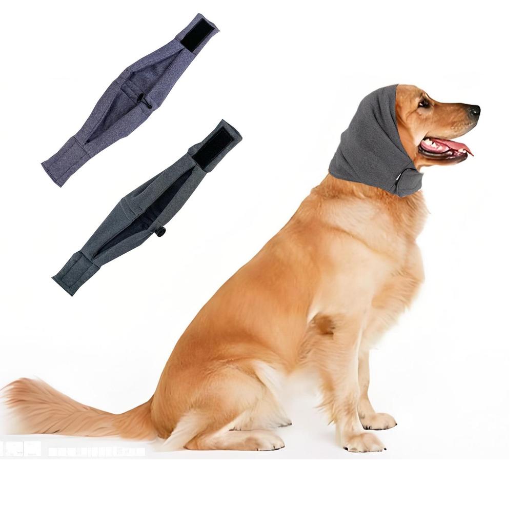 Hund Ohrenschützer mit Geräuschunterdrückung: Anti-Donner, Anti-Schreck, Schallisolierter Nackenwärmer zum Beruhigen & Schlafen