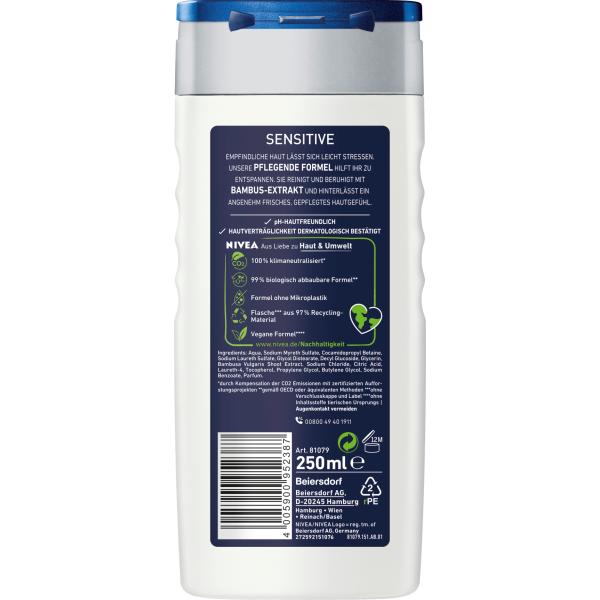 Nivea Men Sensitive Shower Gel 250ml