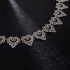 Heart Elegant Shaped Necklace Stunning Alloy Design Perfect For Weddings Celebrations And