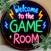 Neonschild Metall Willkommen Individuelle Gaming-Zimmer-Dekoration