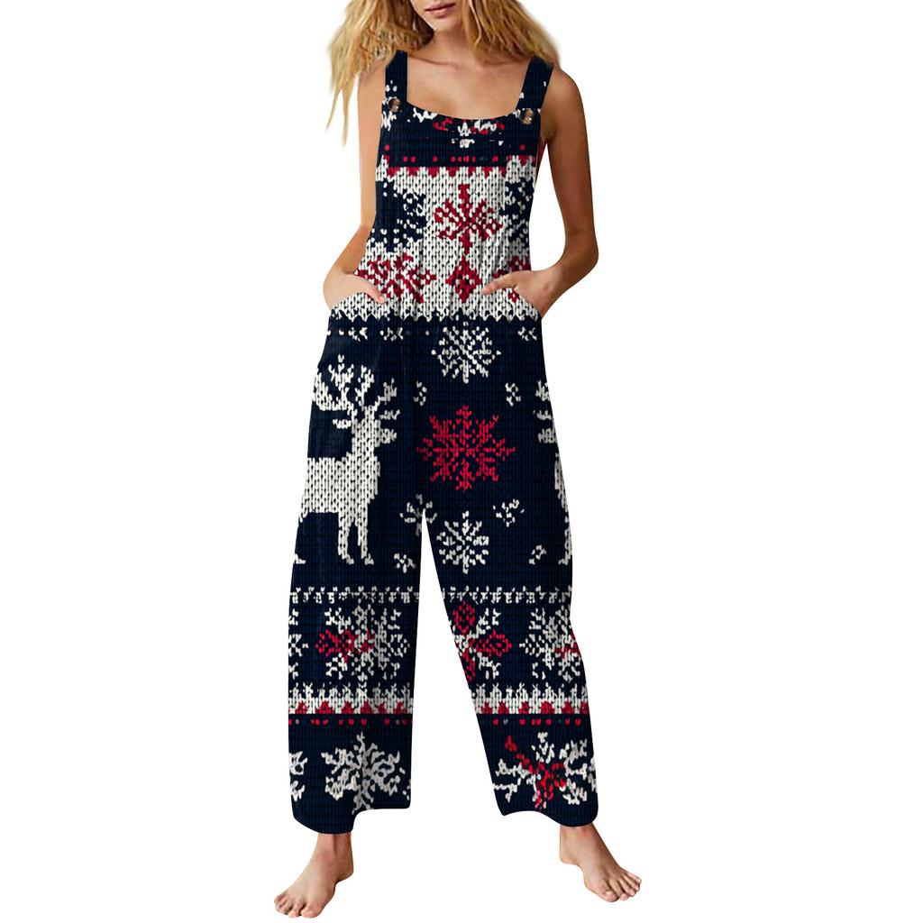 Dámský overal Potištěný Ležérní Volný Overal