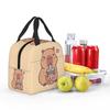 Borsa Pranzo Termica Personalizzata Capibara Ama Bere Bubble Tea per Lavoro Scuola Ermetica Termica Cooler Bento Box Donna Bambini