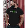 European Size BEAST MODE 2025 Summer Outdoor Sports and Leisure Short-sleeved T-shirts. Men's Latest Trendy Fashion Printed Large Size T-shirts