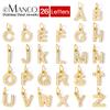 eManco Diamond Alphabet Pendant for Women DIY Necklace Bracelet Jewelry Making Anniversary Gift Customizable
