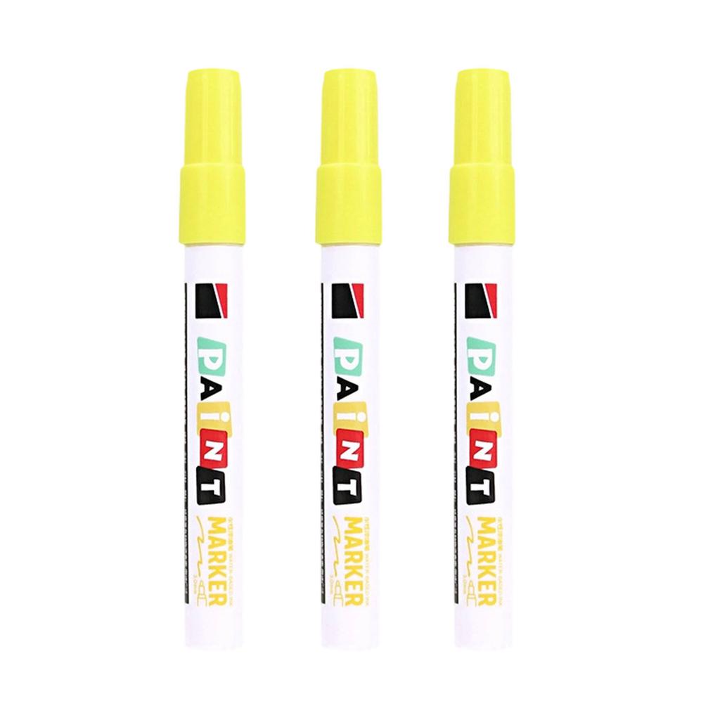 3Pcs Monument Paint Pen Sunproof Waterproof Stone Marker Pen For Writing Coloring On Tombstones Gravestone Restoration