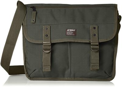 Military Shoulder Bag AVX3523 Simple Canvas A4 Compatible Khaki