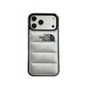 New Horsehair Leather Cotton-Padded Jacket Apple 17PM Phone Case - Autumn & Winter Collection for Couples