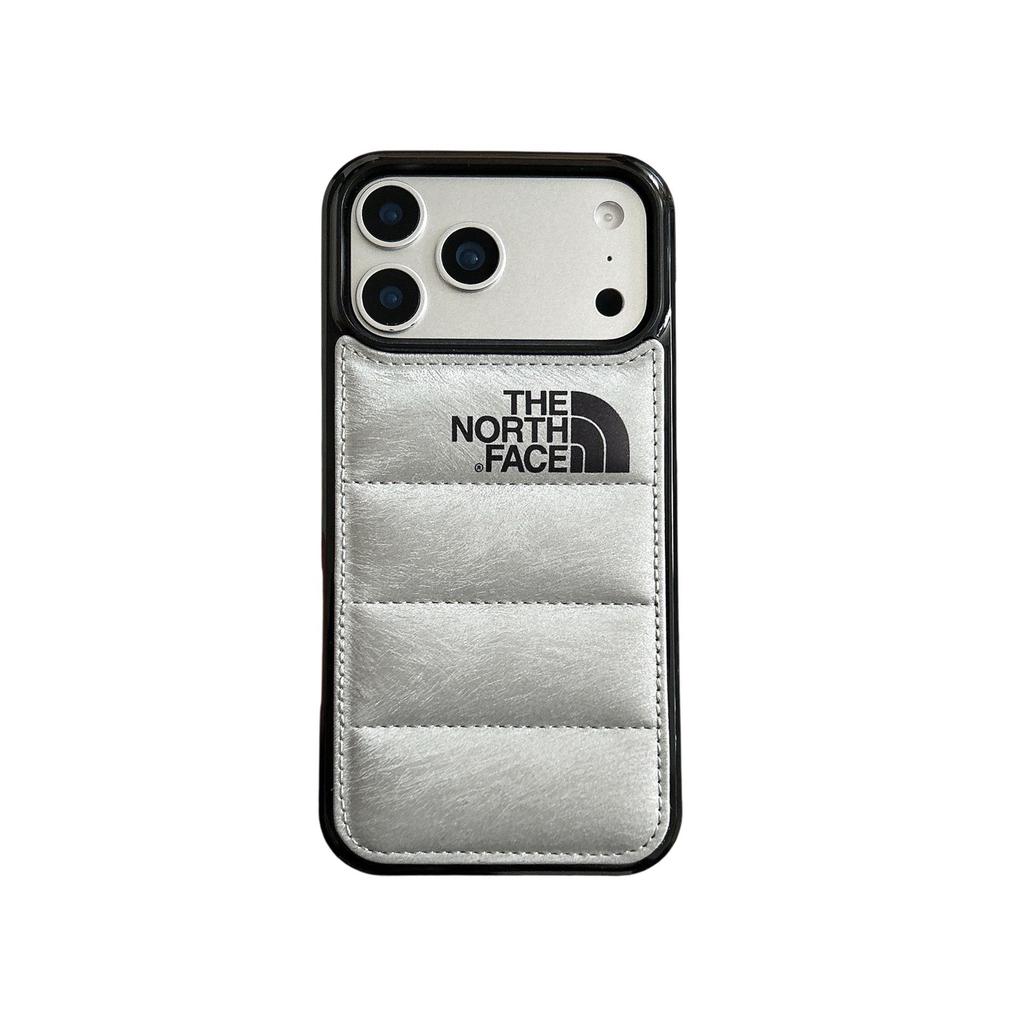 New Horsehair Leather Cotton-Padded Jacket Apple 17PM Phone Case - Autumn & Winter Collection for Couples