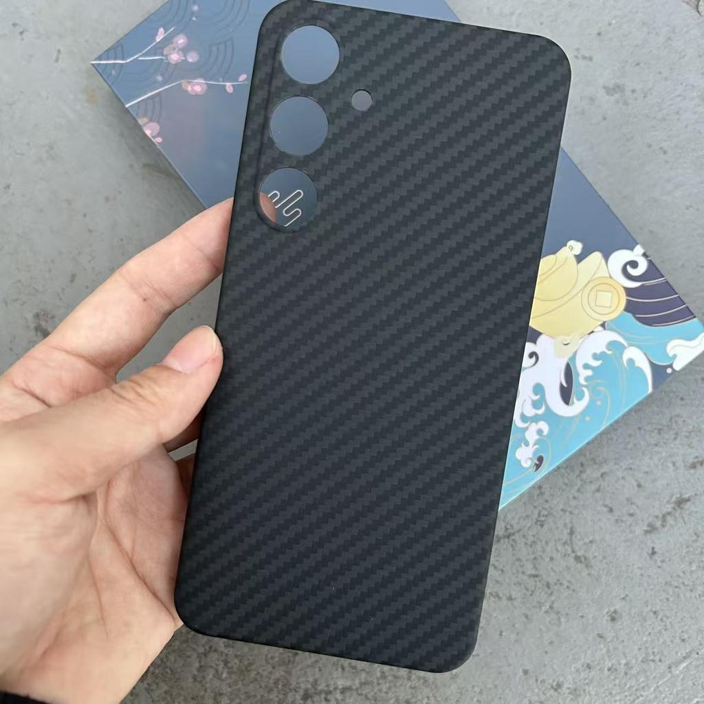 Magnetic Carbon Fiber Phone Case for Samsung Galaxy S25 Ultra S22 S23 S24 Plus Aramid Fiber Metal Lens Ring Cover Suport Magsafe