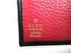 Authentic GUCCI Double G Black Red Leather Bifold Wallet Compact Wallet #b089  Open box