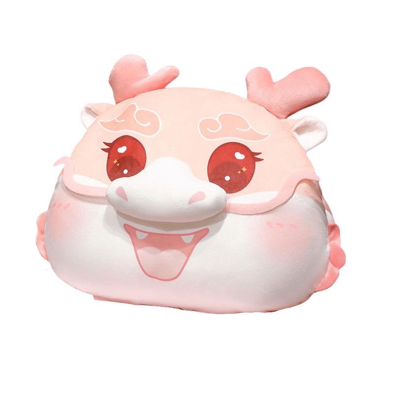 

Год Дракона 2024 Мультяшное Плюшевое Одеяло-Подушка Грелка для Рук Офисный Сон Девочки Pillows розовый