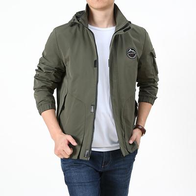 Frühlings- und Herbst-Neue Jacke, Herrenmode Lässig Outdoor Jugend Übergröße Trenchcoat