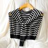 Spring and Autumn Air-conditioned Room Shoulder Small Shawl Knotted Knitted Knitted Sweater Wool Scarf Women