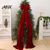 Reusable Event Ornaments Large Burgundy Velvet Bow, Giant Hanging Wall Decor for Indoor Wedding Backdrop, Christmas Tree Topper, Bridal Shower