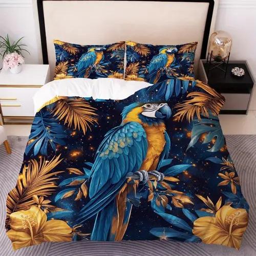 Comforter Toucan Tropical With Toucan Tropical Pattern Suitable For Children Kids And Adults Soft And Breathable