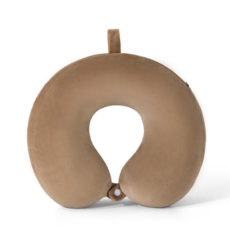 High Density Slow Rebound Memory Cotton Neck Pillow Portable Household Travel U-shaped Pillows 360 ° Surround Support Pads The Jacket Can Be Washed
