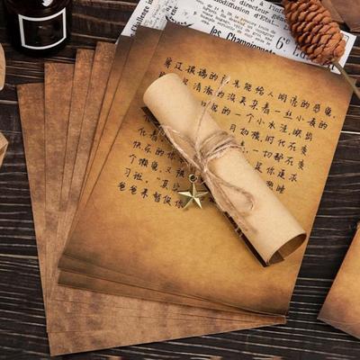 1 Set Mektup Kağıdı Kolay Uygulanabilir Vintage Desen Özel Kağıt A5 El Yazısı Aşk Mektubu Kırtasiye Okul Malzemesi