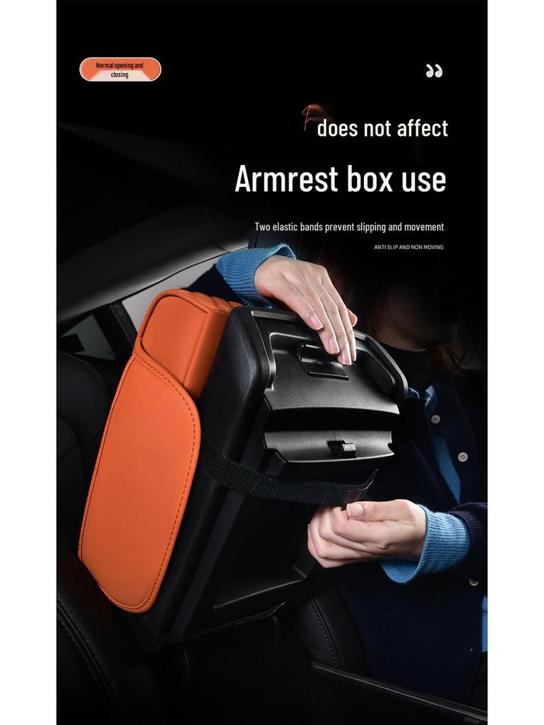 Car Armrest Tissue and Storage Box with Cup Holder