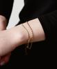 Novice Tokyo Bar & Snake Double Chain Bracelet [Stainless] / Gold