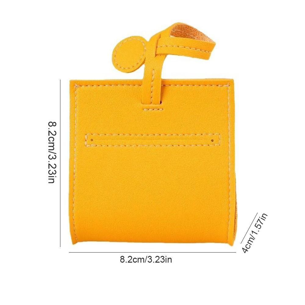PU Leather Dog Poop Bag Dispenser Hangable Portable Dog Waste Bag Cover Solid Color Puppy Garbage Bags Holder