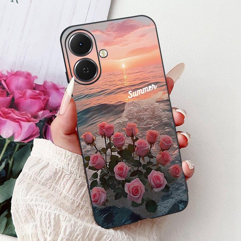 Cute Painting Phone Case For Tecno Spark Go 2 2025 Soft Silicone TPU Back Cover For Tecno Spark Go2 KM4 Cases Bumpers