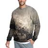 Men's Casual Fashion Printed Round Neck Pullover Sweatshirt