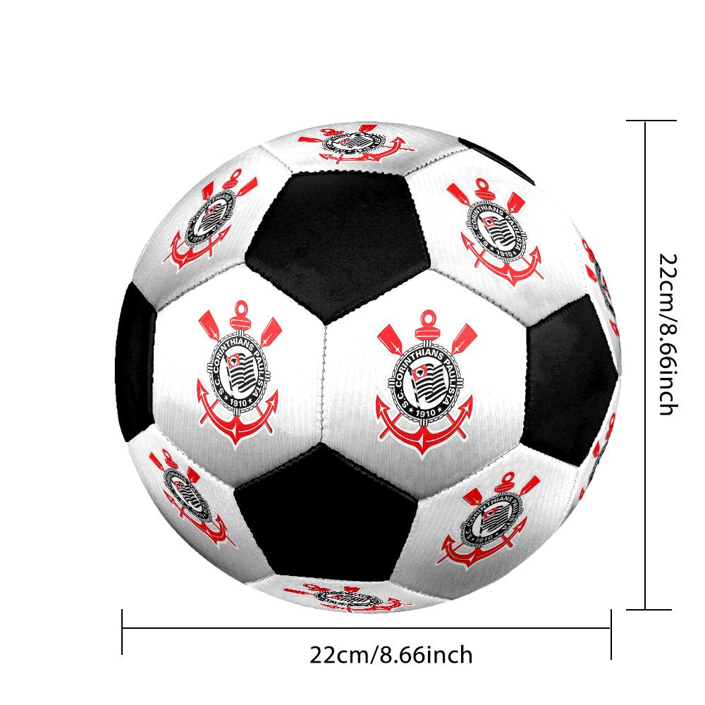 Corinthians Soccer Ball Colorful All Ages Machine Stitched PVC Competition Ready Durable High-Bounce.SIZE5