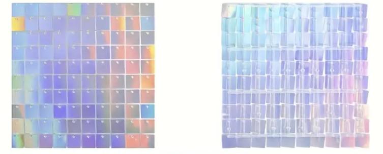 Photo Background Silver Photo Wall 30X30Cm Laser Silver