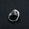 Hip Hop Fashion Men's Soldier Cross Round Ring Templar Letter Carving Ring Punk Seal Jewelry for Men Party Gifts Jewelry