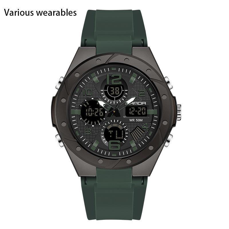 New Harajuku Style Skull Waterproof Men's Electronic Multi-Function Electronic Watch Outdoor Sports Men's Watch