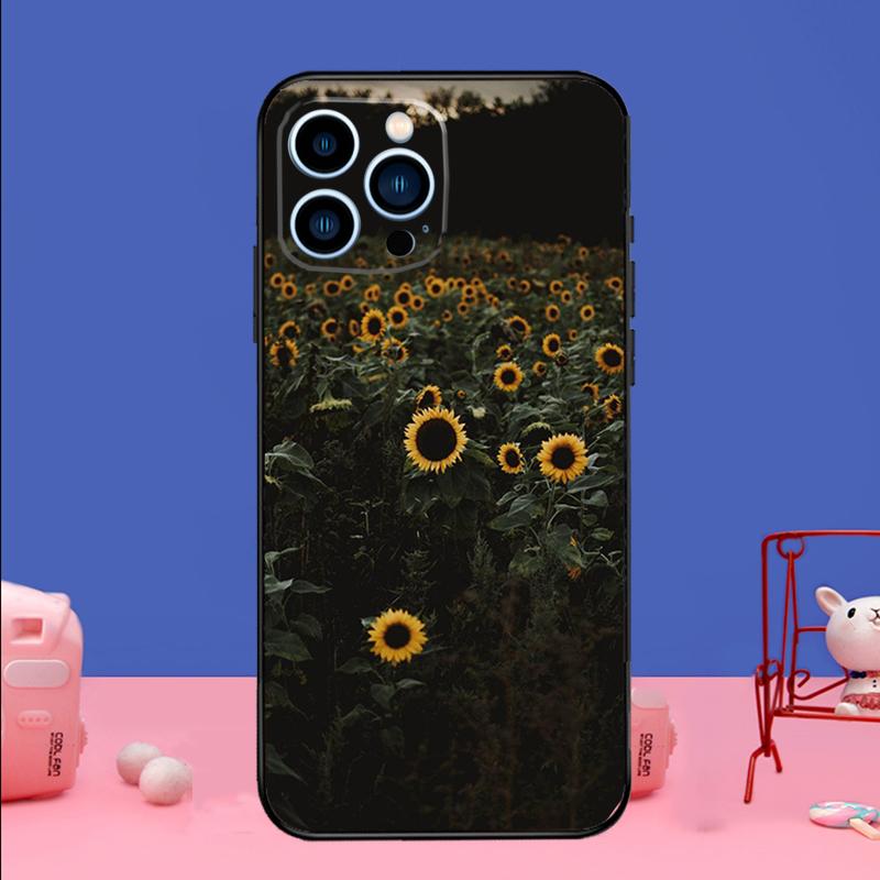Sunny Sunflower Phone Case For iPhone 16 15 14 13 12 11 17 Pro Max Plus 12 13 mini 16e 17 Air Bumper Cover